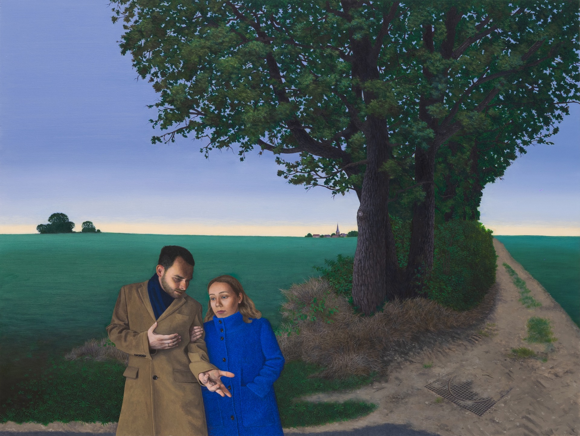 "Who's Afraid of Romanticism?" (2026), oil on panel, 80 cm x 60 cm